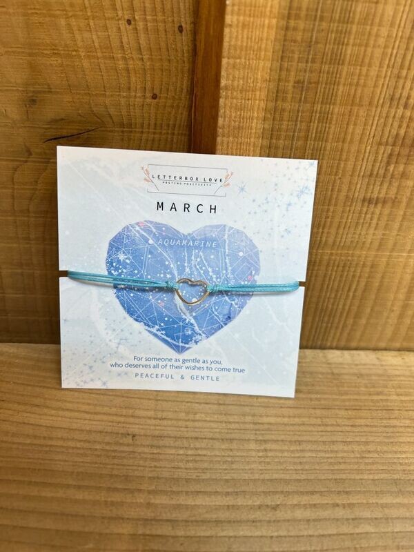 March Birthstone Bracelet