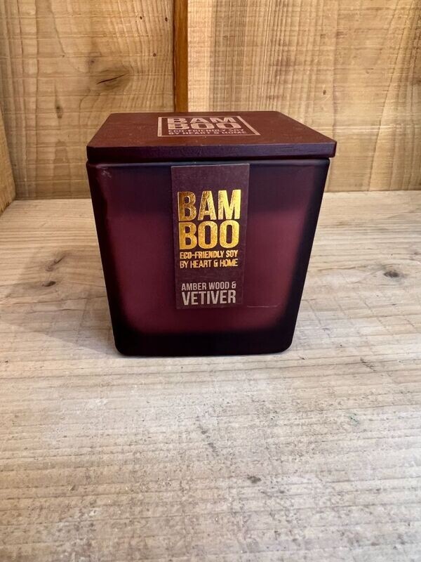Amberwood & Vetiver – Large Candle (210g)