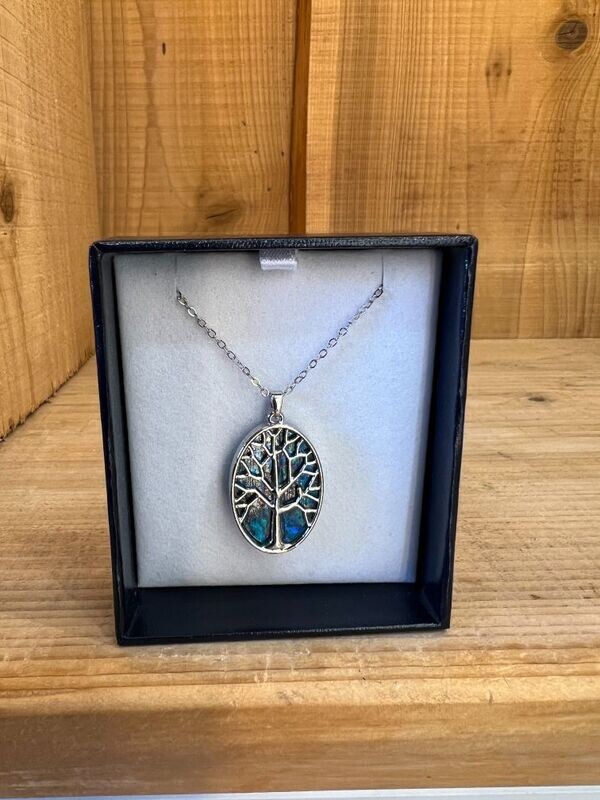 Oval Framed Tree Of Life Necklace