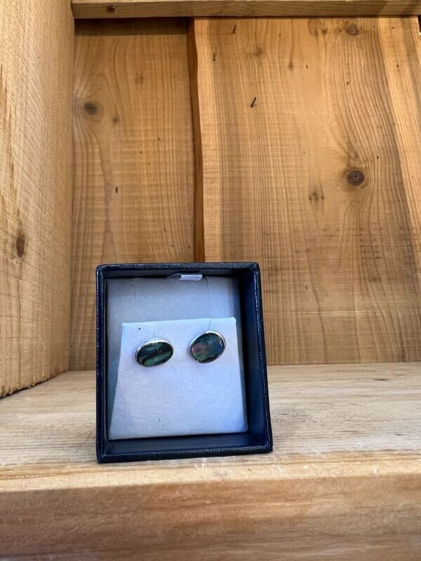 Oval Stud Earrings