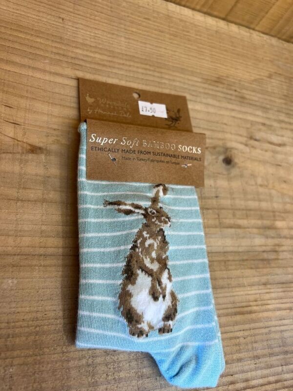 'Hare And The Bee' Hare Socks