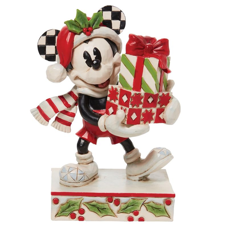 Christmas Mickey Mouse Figurine ‘Stack of Presents’
