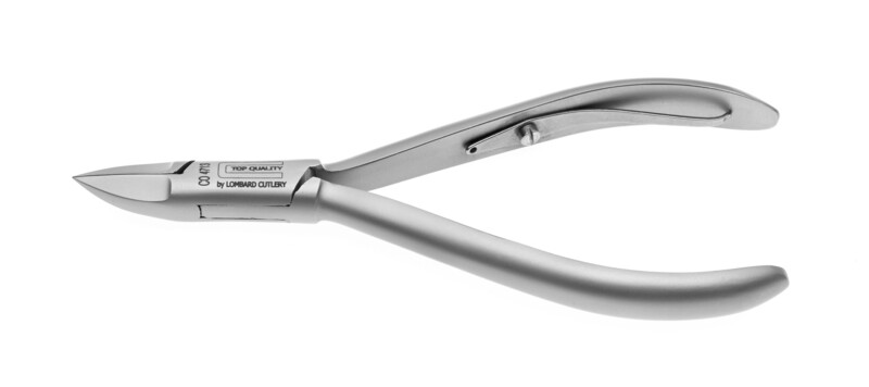 BLUE FARM | Lombard. Ingrown toenail nipper, curved, concave, single spring