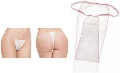 BLUE FARM | GR. Kit of 100 disposable women's thongs individually packaged