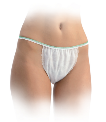 BLUE FARM | GR. Kit of 100 disposable 1-ply women&#39;s thong in 40 g non-woven fabric. Made in Italy