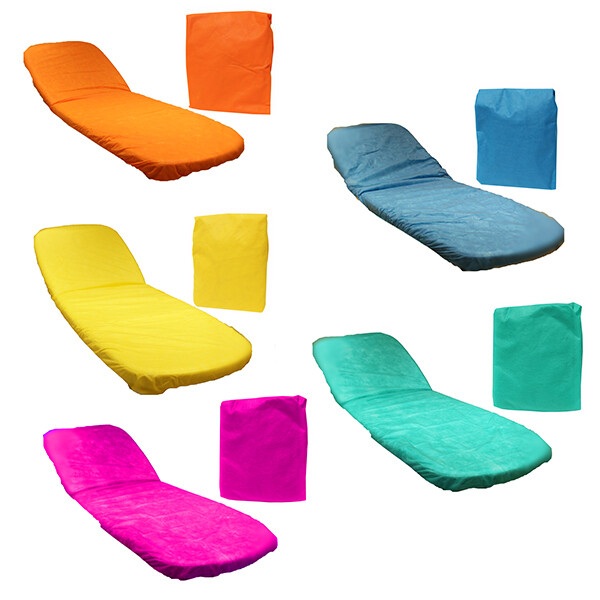 BLUE FARM | GR. Kit of 10 colored bedspreads in 50g non-woven fabric, with elastic bands