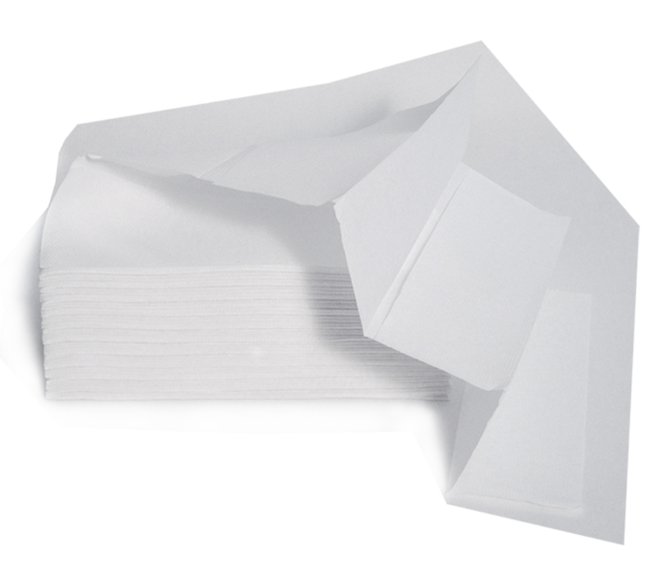 BLUE FARM | GR. &quot;C&quot; and &quot;V&quot; folded towels in pure 2-ply cellulose