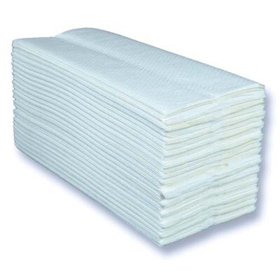 BLUE FARM | GR. "C" and "V" folded towels in pure 2-ply cellulose