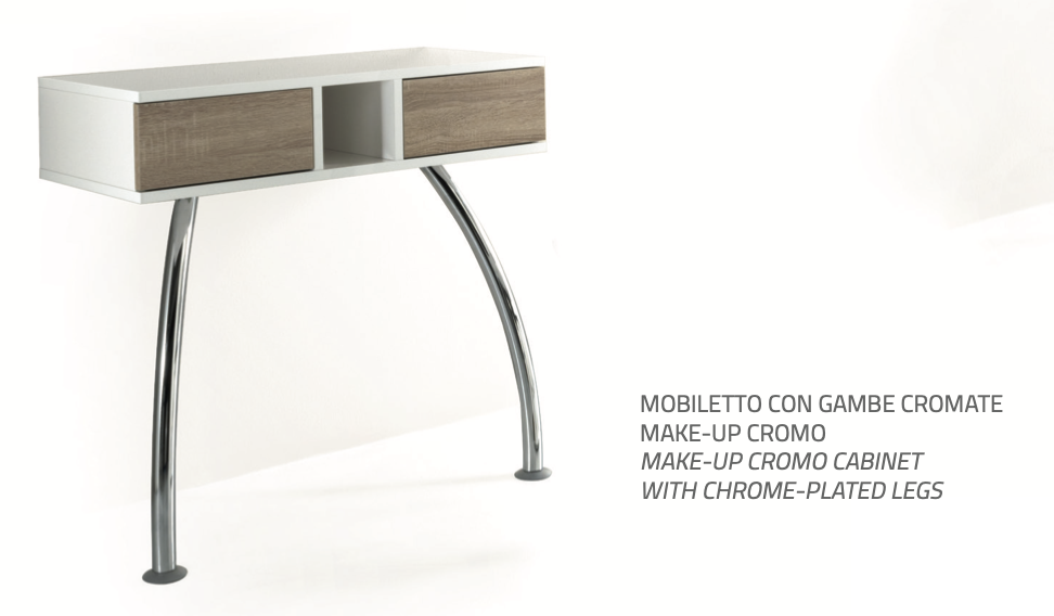 BLUE FARM | Vismara. Make-up mobile chrome legs