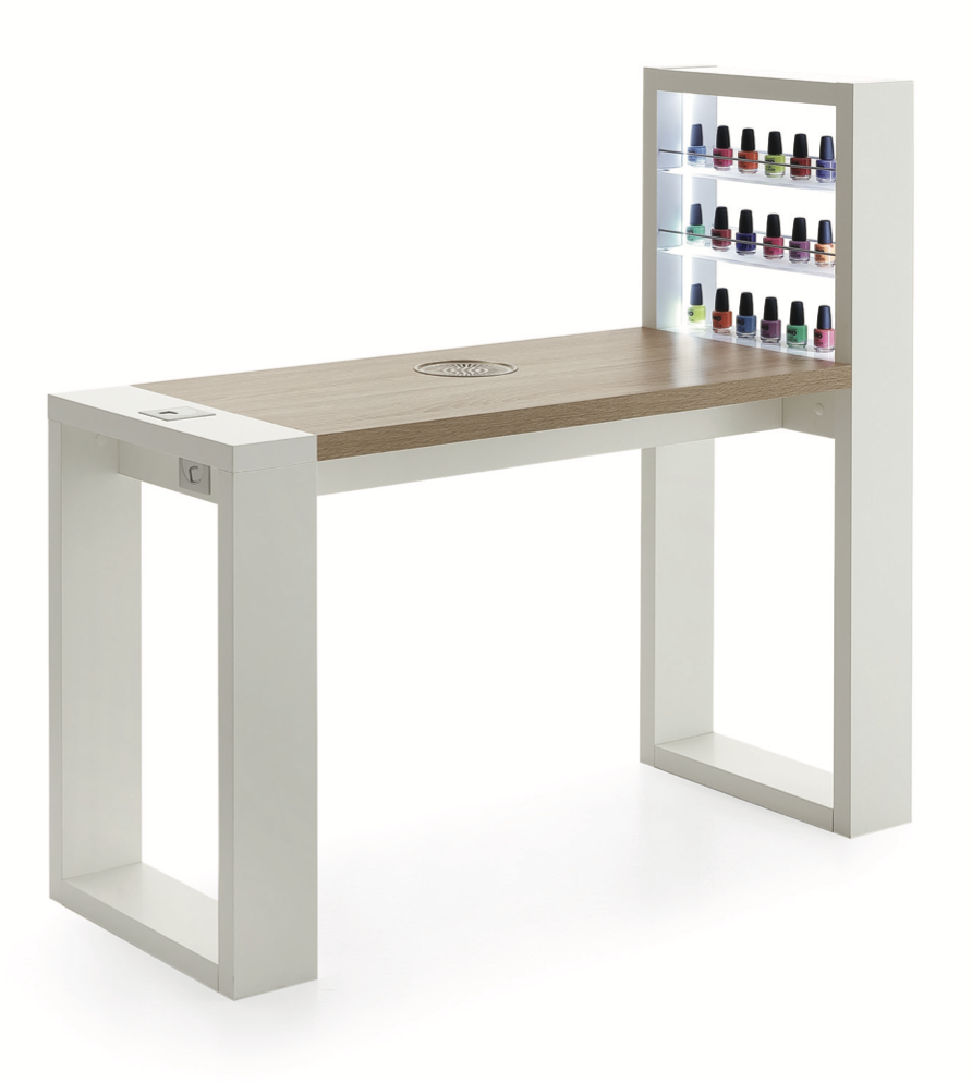 BLUE FARM | Vismara. Living LED. Manicure table. 3 options. 2 finishes