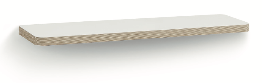 BLUE FARM | Vismara. ​Nat. White shelf with ribbed finish