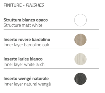 BLUE FARM | Vismara Stratos. Shelf available with 3 finishes