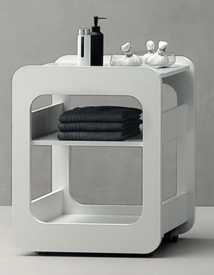 Trolleys and cabinets on wheels for beauty, wellness, SPA and hairdressers