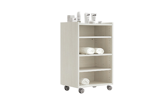 BLUE FARM | Vismara. Nine 1. Trolley with 4 shelves and open compartments