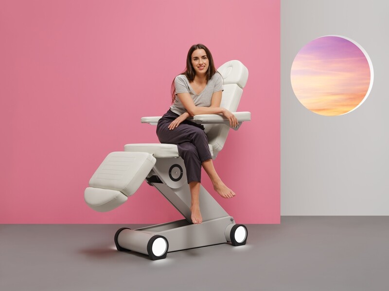 BLUE FARM | B-Light 502. 4-motor reclining lounger chair + LED