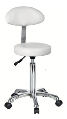BLUE FARM | Weelko. Fast. Stool with flat seat. Available with or without oval backrest
