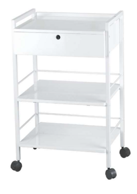 BLUE FARM | Weelko. Easy. Trolley with one drawer with key and 3 shelves