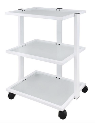 BLUE FARM | Weelko. Facile. Trolley with 3 glass shelves and protective edge