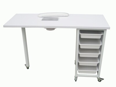 BLUE FARM | Weelko. Ulnar. Manicure table with 5 drawers and aspirator with cushion