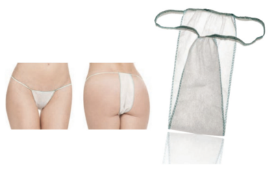 BLUE FARM | GR. Kit of 100 disposable women's briefs individually packaged