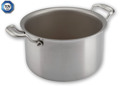 KALINDRA | Tritania. Titanium pot with lid. Ø cm 24 x 15 h