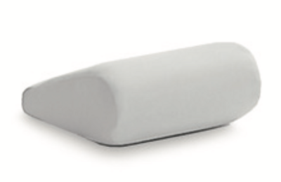 BLUE FARM | Vismara. Nail hand rest cushion in white skai