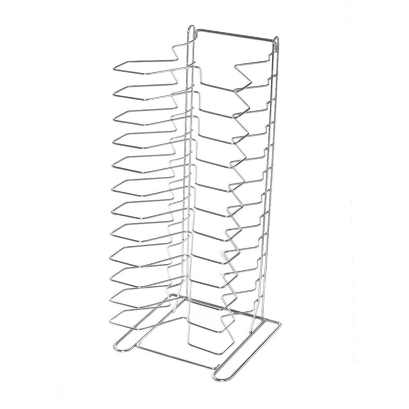 BLUE FARM | Lilly. Vertical rack for screens in st. steel 12/18 places - h 70 cm