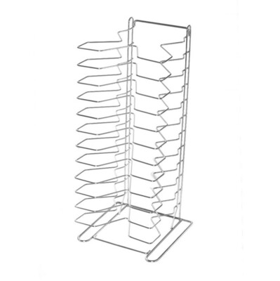BLUE FARM | Lilly. Vertical rack for screens in st. steel 12/18 places - h 70 cm