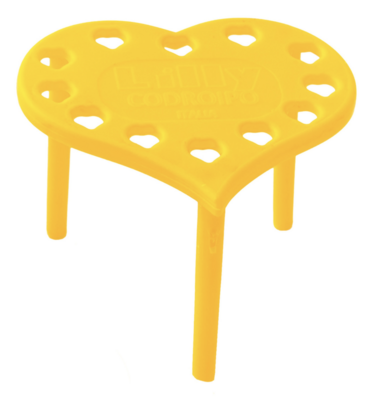 BLUE FARM | Lilly. Spacer CUORE shaped for take-away, in PP Ø 5 cm, h 4 cm