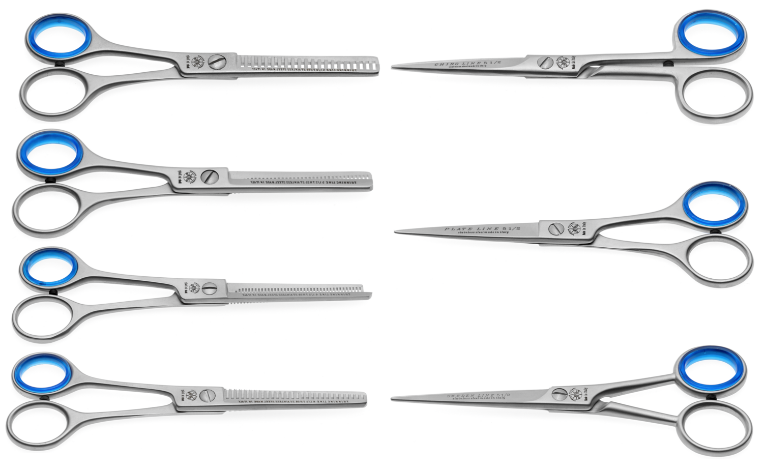 BLUE FARM | Lombard. Classic. Line of scissors and thinners from 5&quot; to 8&quot;