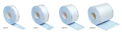 BLUE FARM | Lombard. Flat rolls for sterilization mt 200 long with chemical indicators