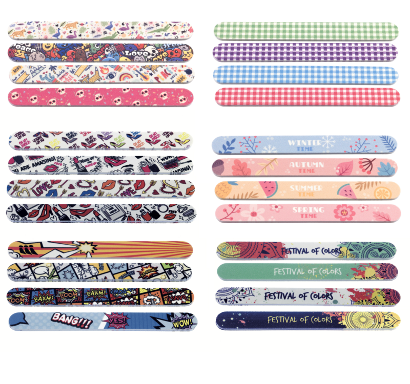 BLUE FARM | Lombard. Nail files 150/240 assorted decorations