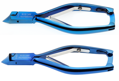 BLUE FARM | Lombard. Foot titanium nail nippers 1/4 moon shape, 14 cm