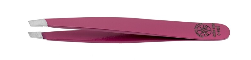 BLUE FARM | Lombard. Color Plus +. Oblique, crab and Soft Touch tweezers, Item details: Oblique pliers plain fluorescent color 9.5 cm FUCHSIA color