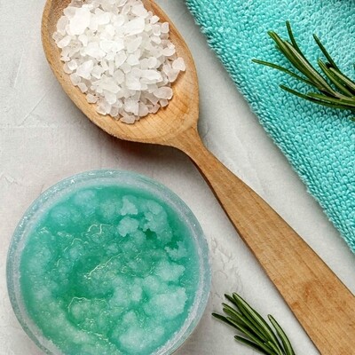 Salt, salts, waters, bandages, peelings and saline products