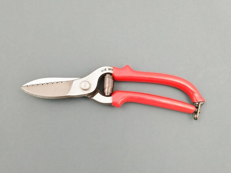 BLUE FARM | Due Buoi knives. Cesoie per il cuoio e la gomma 23 cm