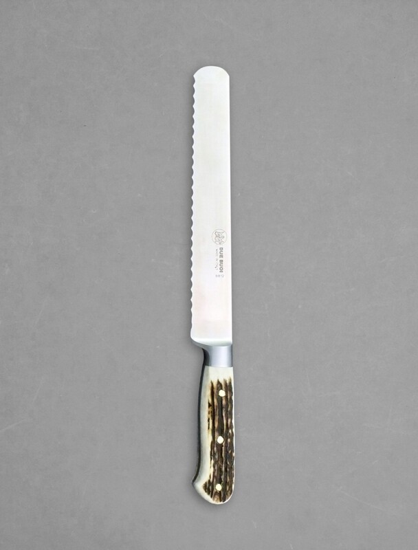 BLUE FARM | Due Buoi knives. Chef&#39;s bread Knife. St. steel. stag horn