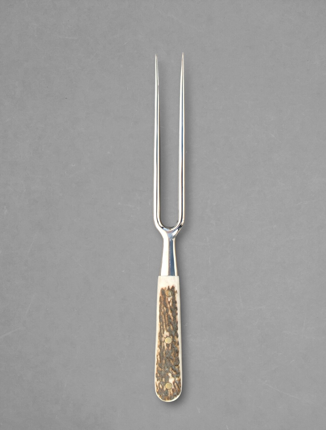 BLUE FARM | Due Buoi knives. Chef&#39;s Fork. St. steel. stag horn
