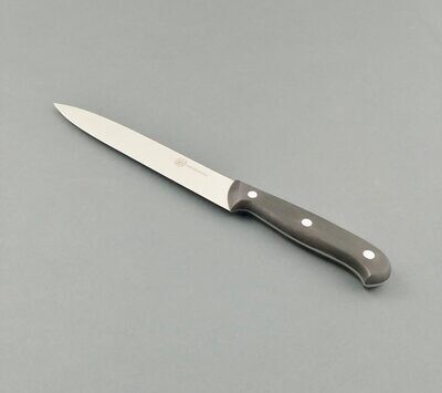 BLUE FARM | Due Buoi knives. Blanked light trinciante Knife 20 cm. St. steel. Black