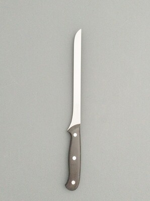 BLUE FARM | Due Buoi knives. Blanked ham slicer Knife 26 cm. St. steel. Black