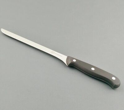 BLUE FARM | Due Buoi knives. Blanked ham slicer Knife 26 cm. St. steel. Black