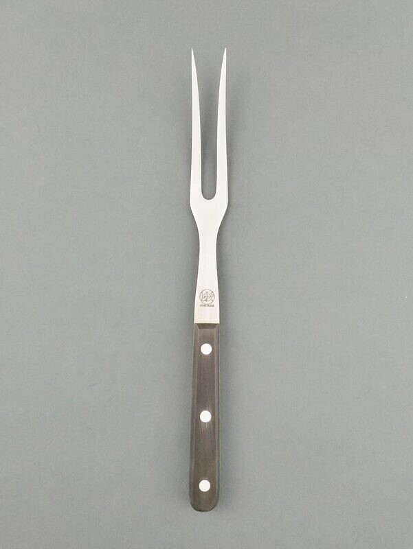 BLUE FARM | Due Buoi knives. Blanked fork 17 cm. St. steel. Black