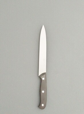 BLUE FARM | Due Buoi knives. Blanked light trinciante Knife 20 cm. St. steel. Black