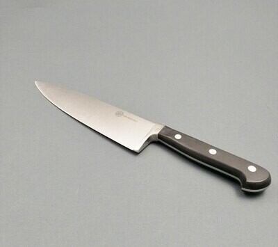 BLUE FARM | Due Buoi knives. Coltello trinciante forgiato cm 20, inox nero