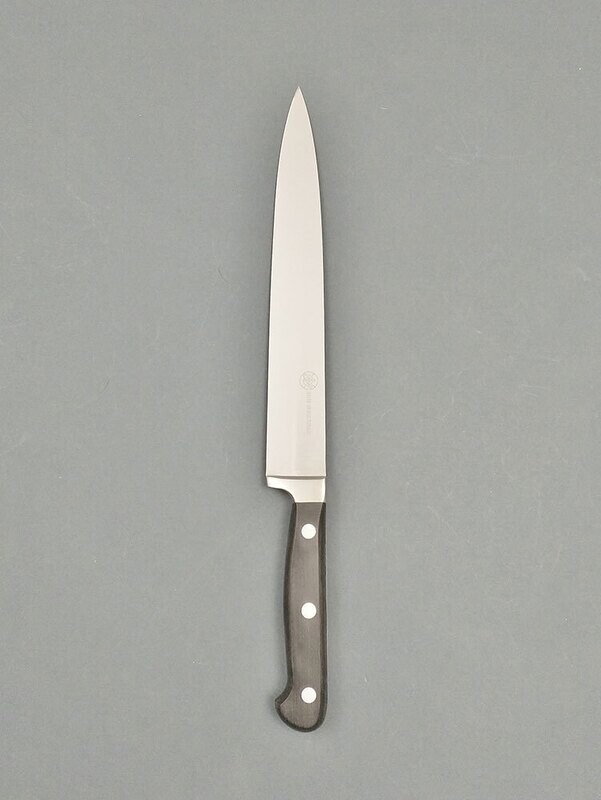BLUE FARM | Due Buoi knives. Blanked light trinciante Knife 20 cm. St. steel. Black
