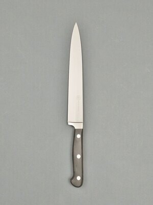 BLUE FARM | Due Buoi knives. Blanked light trinciante Knife 20 cm. St. steel. Black