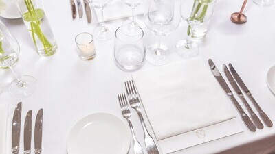 At the table