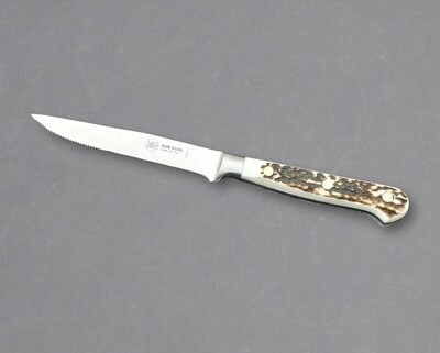 BLUE FARM | Due Buoi knives. Coltello da Bistecca inox forgiato seghettato