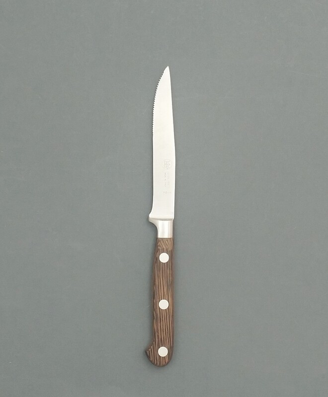 BLUE FARM | Due Buoi knives. St. steel forged Steak Knife wengé