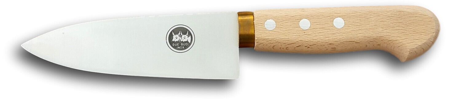 KALINDRA | Due Buoi knives. 841. Stainless steel, wood and brass chef &amp; butcher knife